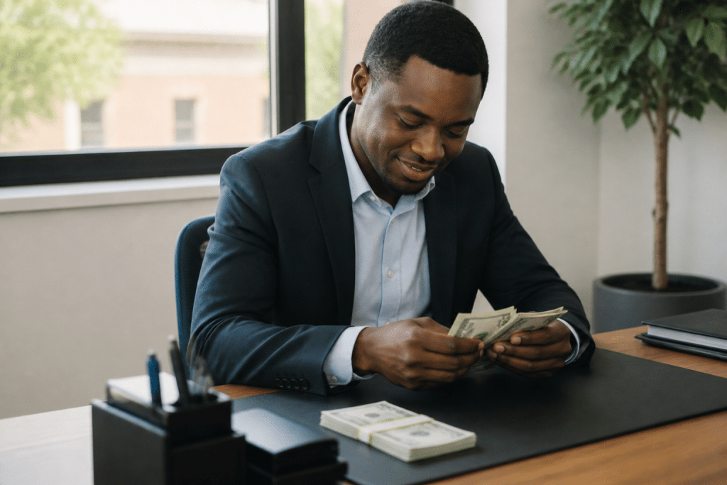 Agent immobilier comptant billets apres signature contrat vente