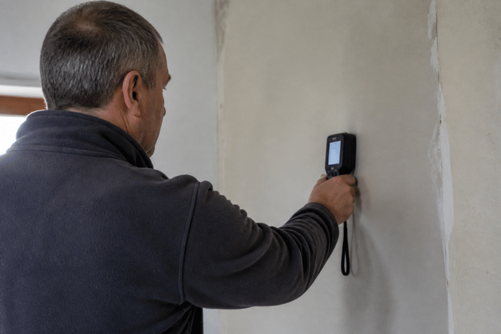 Diagnostiqueur mesurant surfaces avec appareil électrique détecteur